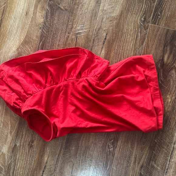 Red Ruffle Sleeve Top - Picture 5 of 6